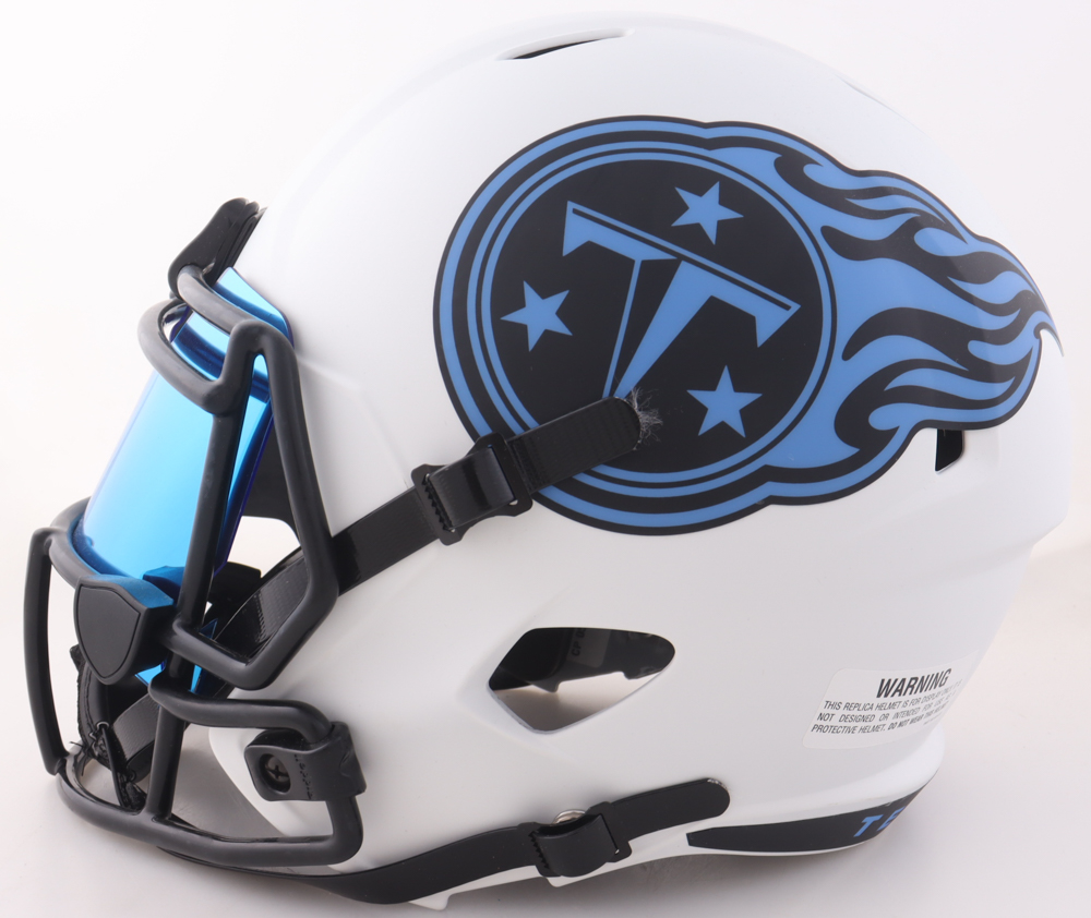 Eddie George Signed Titans Full-Size Lunar Eclipse Alternate Speed Helmet With Visor (Beckett) at PristineAuction.com Eddie George Signed Titans Full-Size Lunar Eclipse Alternate Speed Helmet With Visor (Beckett) at PristineAuction.com