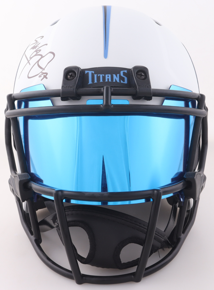 Eddie George Signed Titans Full-Size Lunar Eclipse Alternate Speed Helmet With Visor (Beckett) at PristineAuction.com Eddie George Signed Titans Full-Size Lunar Eclipse Alternate Speed Helmet With Visor (Beckett) at PristineAuction.com