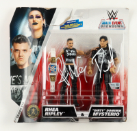 Rhea Ripley & Dominik Mysterio Signed WWE Main Event Showdown Action Figures (Fanatics) at PristineAuction.com
