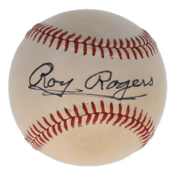Roy Rogers Signed ONL Baseball (JSA) at PristineAuction.com Roy Rogers Signed ONL Baseball (JSA) at PristineAuction.com