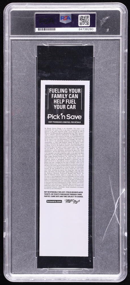 Ronald Acuna Jr. Signed 2018 Rookie Season MLB Ticket Inscribed "RC Season" (PSA) at PristineAuction.com Ronald Acuna Jr. Signed 2018 Rookie Season MLB Ticket Inscribed "RC Season" (PSA) at PristineAuction.com