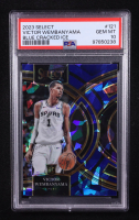 Victor Wembanyama 2023-24 Select Prizms Blue Cracked Ice #121 RC (PSA 10) at PristineAuction.com