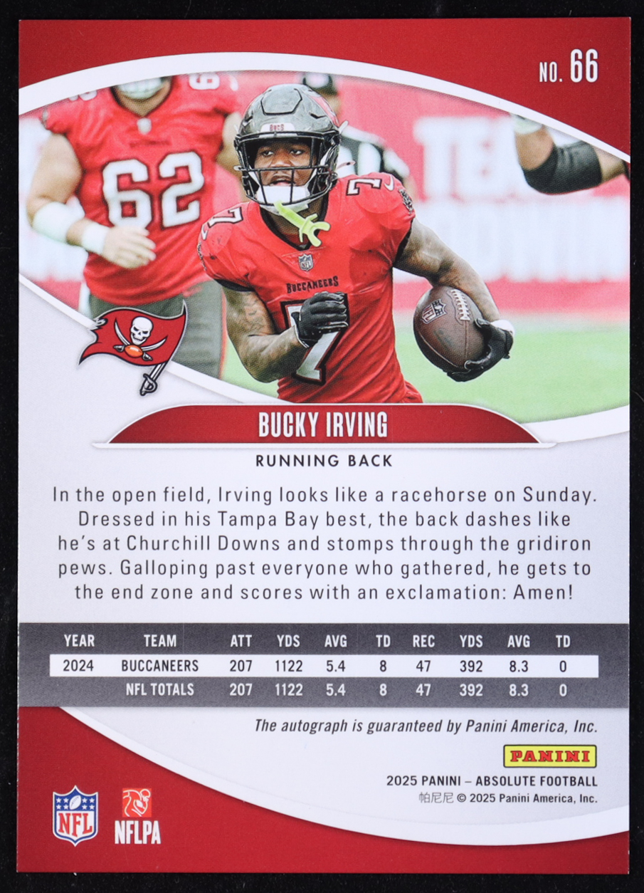 Bucky Irving 2025 Absolute Signatures #66 at PristineAuction.com Bucky Irving 2025 Absolute Signatures #66 at PristineAuction.com