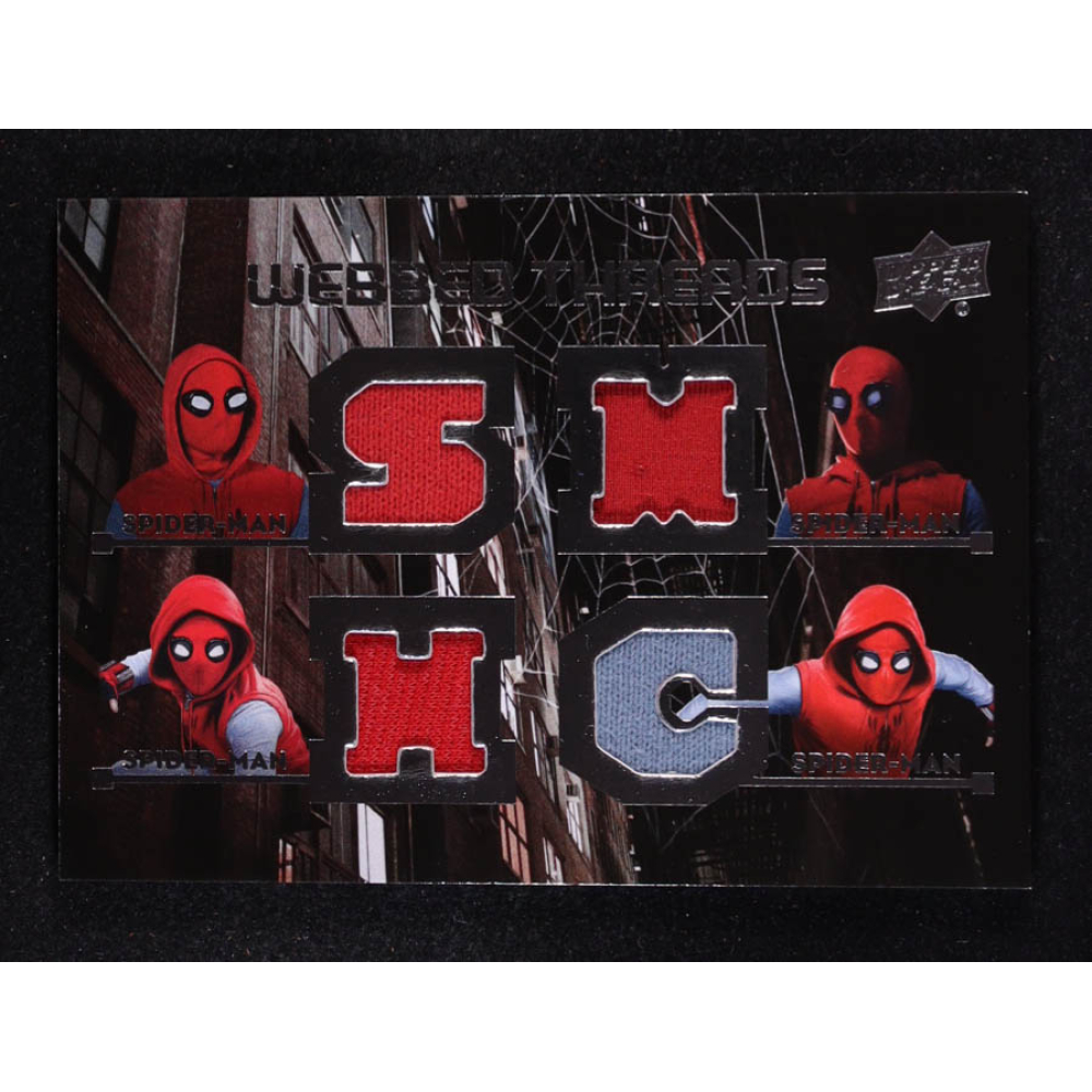 Spider-Man 2017 Upper Deck Spider-Man Homecoming Webbed Threads Quad Memorabilia #WTQ1 at PristineAuction.com