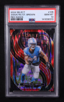 Amon-Ra St. Brown 2024 Select Prizm Red Shock #105 #057/249 (PSA 10) at PristineAuction.com