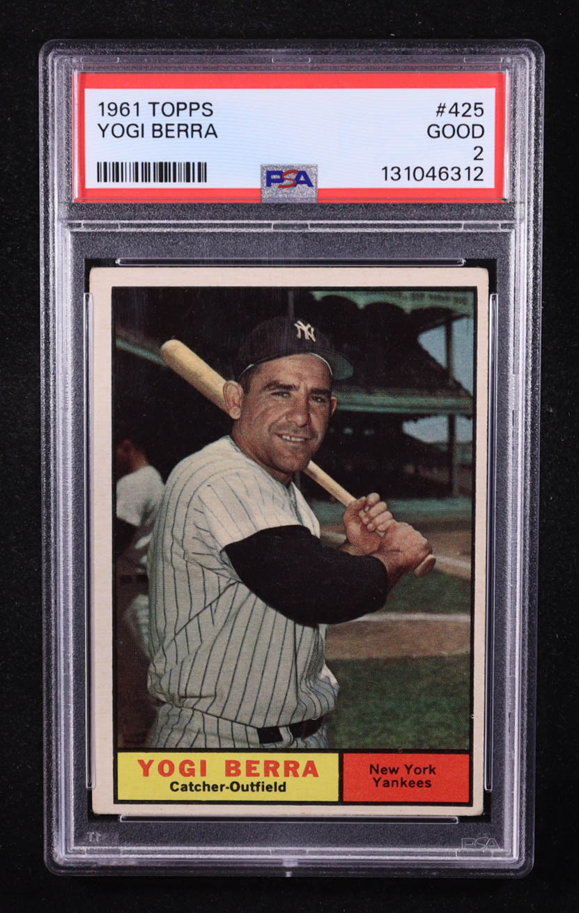 Yogi Berra 1961 Topps #425 (PSA 2) at PristineAuction.com Yogi Berra 1961 Topps #425 (PSA 2) at PristineAuction.com