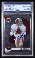 Joe Montana Signed 2021 Panini Mosaic #174 (PSA) at PristineAuction.com