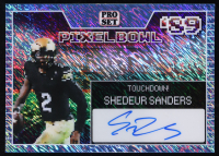 Shedeur Sanders 2024 Leaf Pro Set Pixel Bowl '89 Auto #PXA-SS1 RC #1/25 at PristineAuction.com