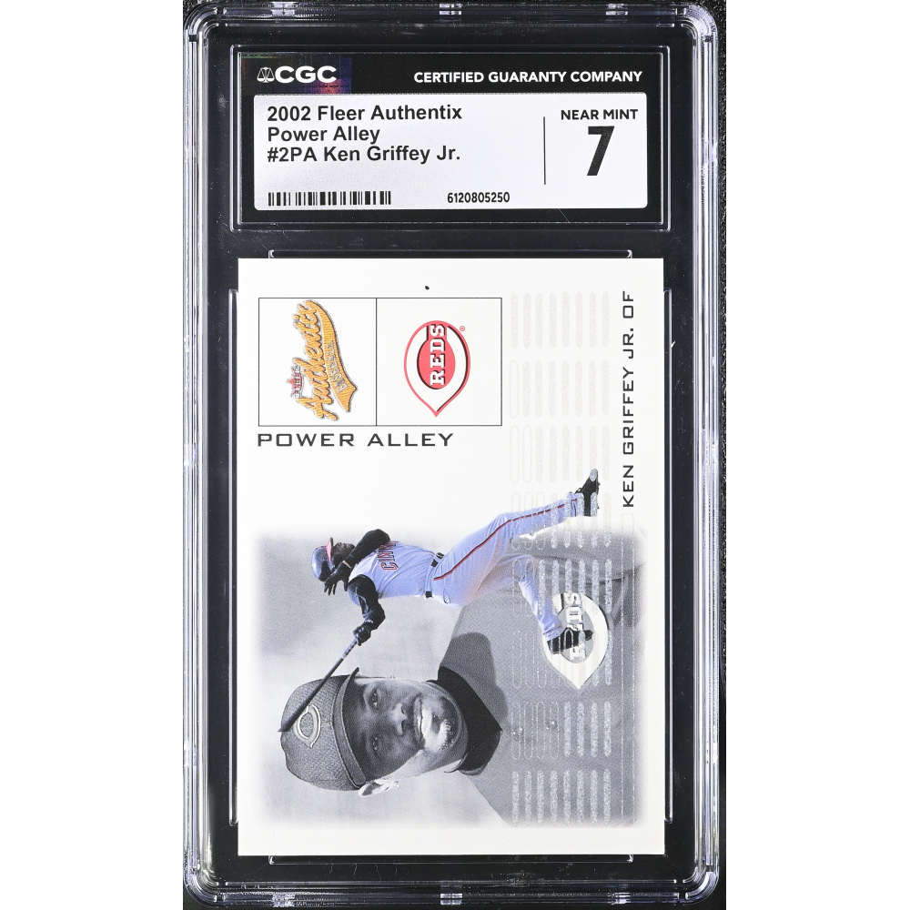 Ken Griffey Jr. 2002 Fleer Authentix Power Alley #2 (CGC 7) at PristineAuction.com