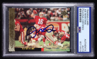 Joe Montana Signed 1995 Upper Deck Joe Montana Box Set #22 (PSA) at PristineAuction.com