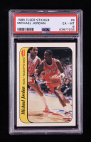 Michael Jordan 1986-87 Fleer Stickers #8 RC (PSA 6) at PristineAuction.com