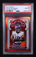 Justin Jefferson 2024 Zenith Z Marquee Red #28 #22/49 (PSA 10) at PristineAuction.com