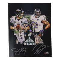 Ray Lewis & Joe Flacco Signed Ravens 11x14 Photo (Beckett) at PristineAuction.com