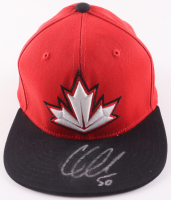 Corey Crawford Signed 2016 World Cup of Hockey Team Canada Logo Hat (JSA) at PristineAuction.com