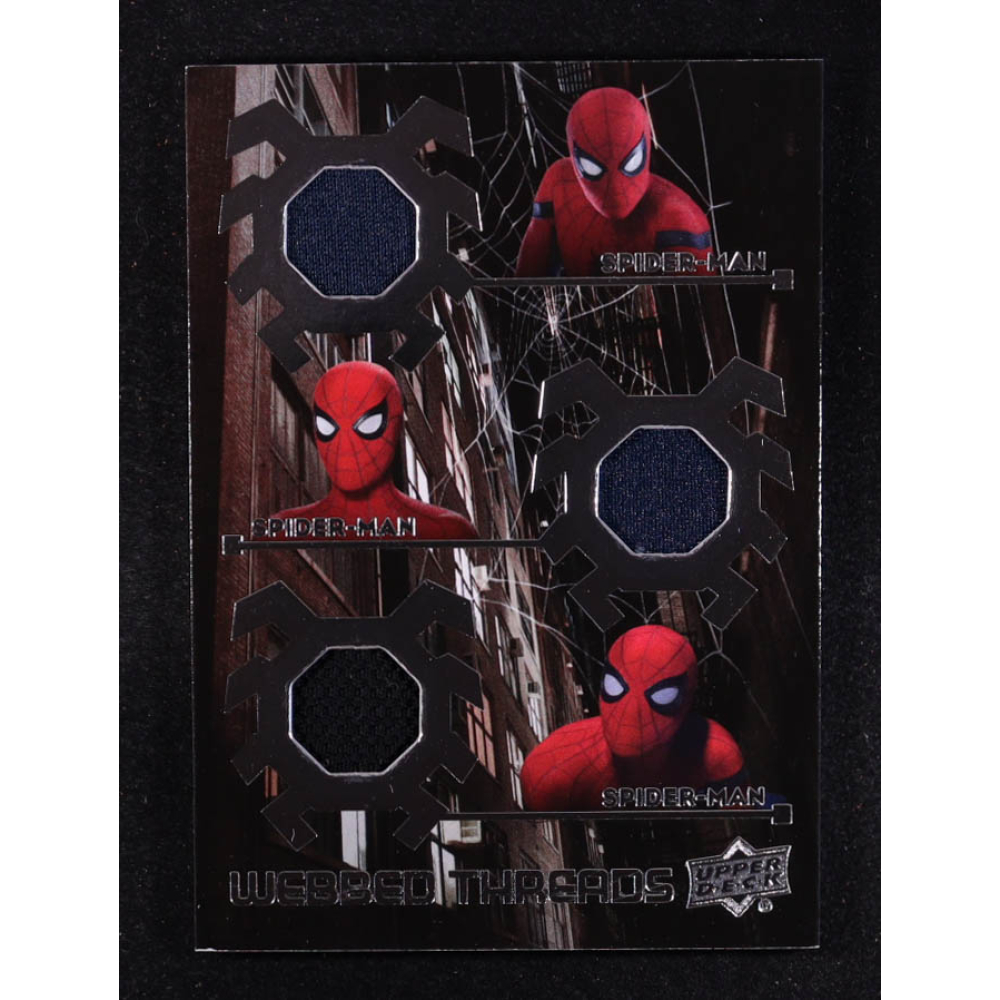 Spider-Man 2017 Upper Deck Spider-Man Homecoming Webbed Threads Triple Memorabilia #WTT4 at PristineAuction.com