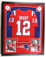 Tom Brady Signed Patriots Custom Framed Nike Jersey with LED Display & (2) Photos (Fanatics) at PristineAuction.com