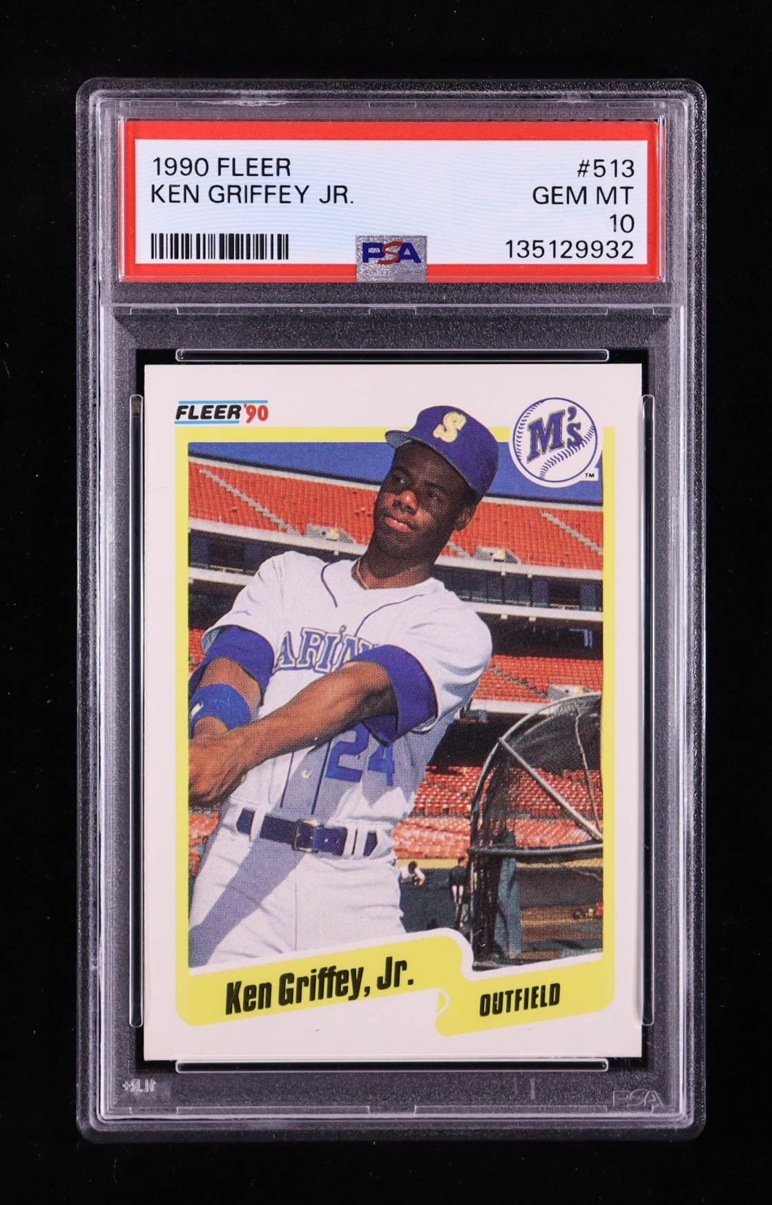 Ken Griffey Jr. 1990 Fleer #513 (PSA 10) at PristineAuction.com Ken Griffey Jr. 1990 Fleer #513 (PSA 10) at PristineAuction.com
