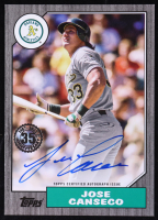 Jose Canseco 2022 Topps '87 Topps Autographs Black #87BAJCA #011/199 at PristineAuction.com