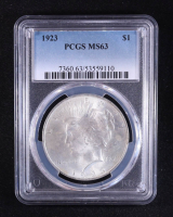1923 Peace Silver $1 Dollar (PCGS MS63) at PristineAuction.com