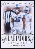 Jahmyr Gibbs 2023 Panini National Treasures Gladiators #7 RC #46/50 at PristineAuction.com