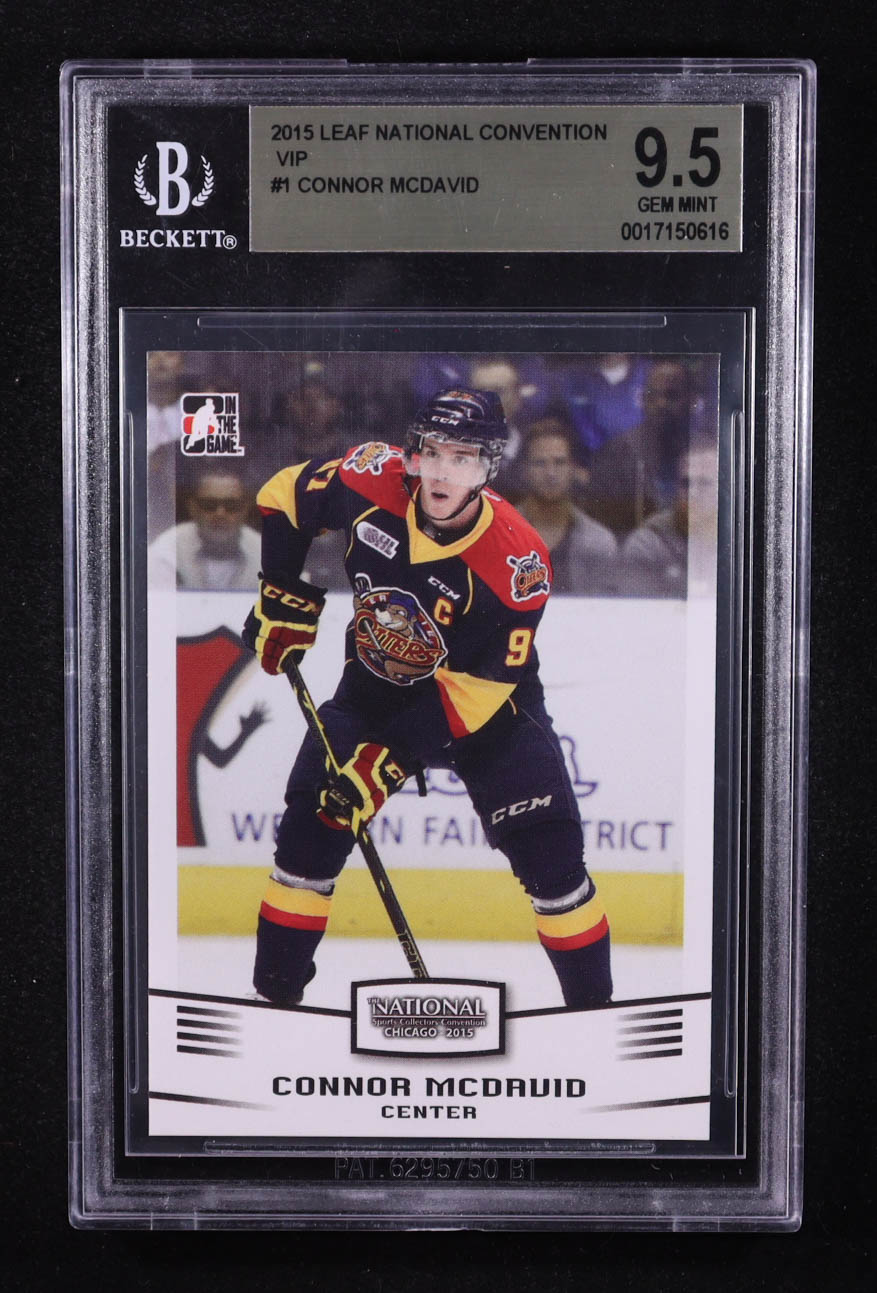 Connor McDavid 2015 Leaf National Convention VIP #1 RC (BGS 9.5) at PristineAuction.com Connor McDavid 2015 Leaf National Convention VIP #1 RC (BGS 9.5) at PristineAuction.com