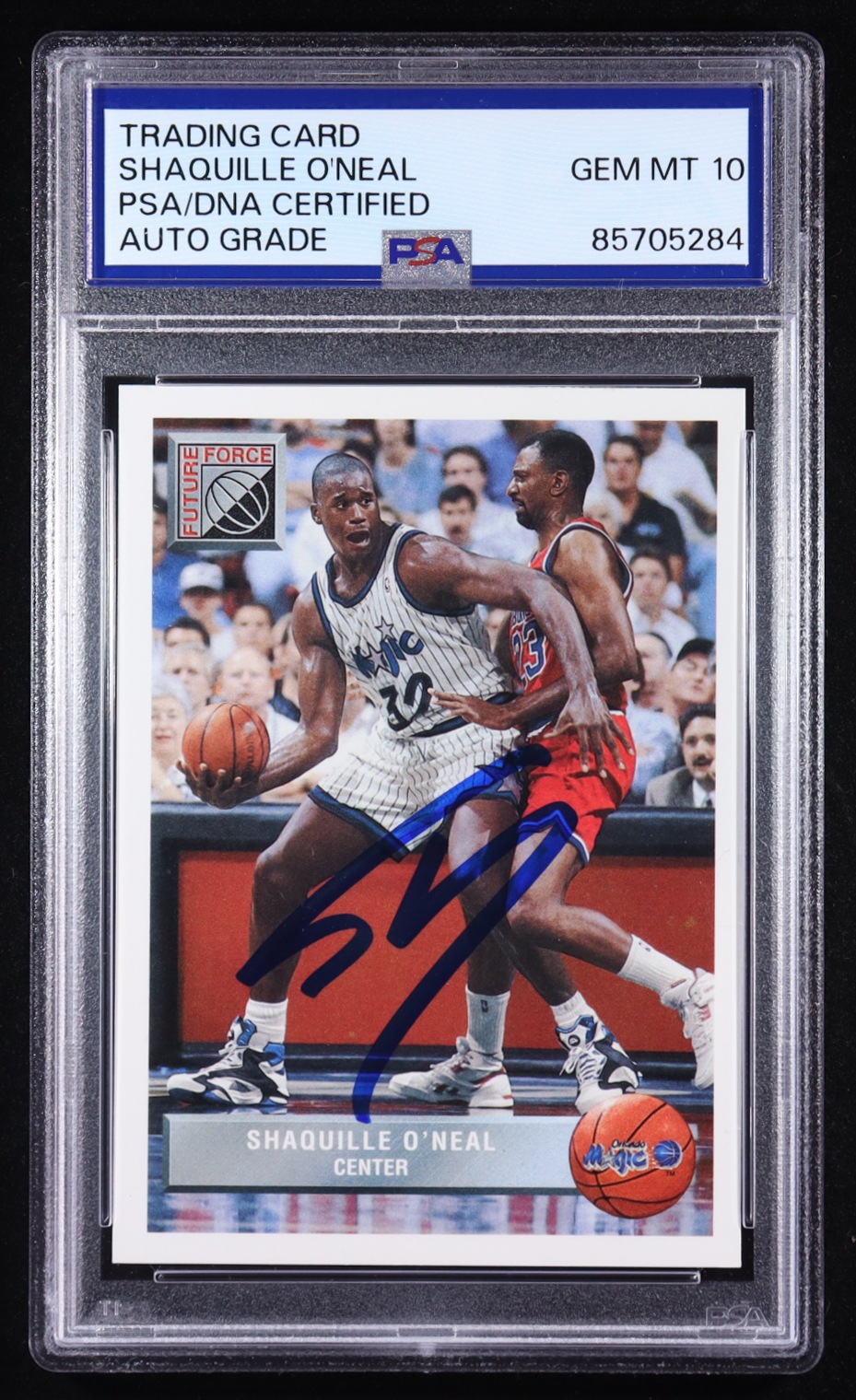 Shaquille O'Neal Signed 1992-93 Upper Deck McDonald's #P43 RC (PSA) at PristineAuction.com Shaquille O'Neal Signed 1992-93 Upper Deck McDonald's #P43 RC (PSA) at PristineAuction.com