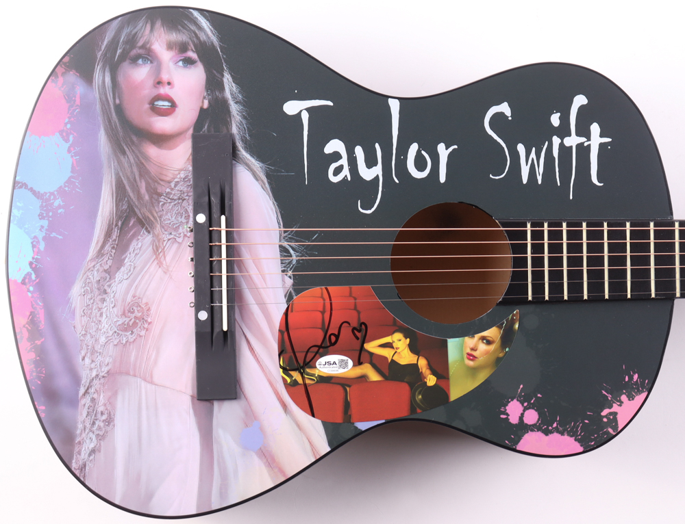 Taylor Swift Guitar with Signed Custom Insert Pickguard (JSA) at PristineAuction.com Taylor Swift Guitar with Signed Custom Insert Pickguard (JSA) at PristineAuction.com