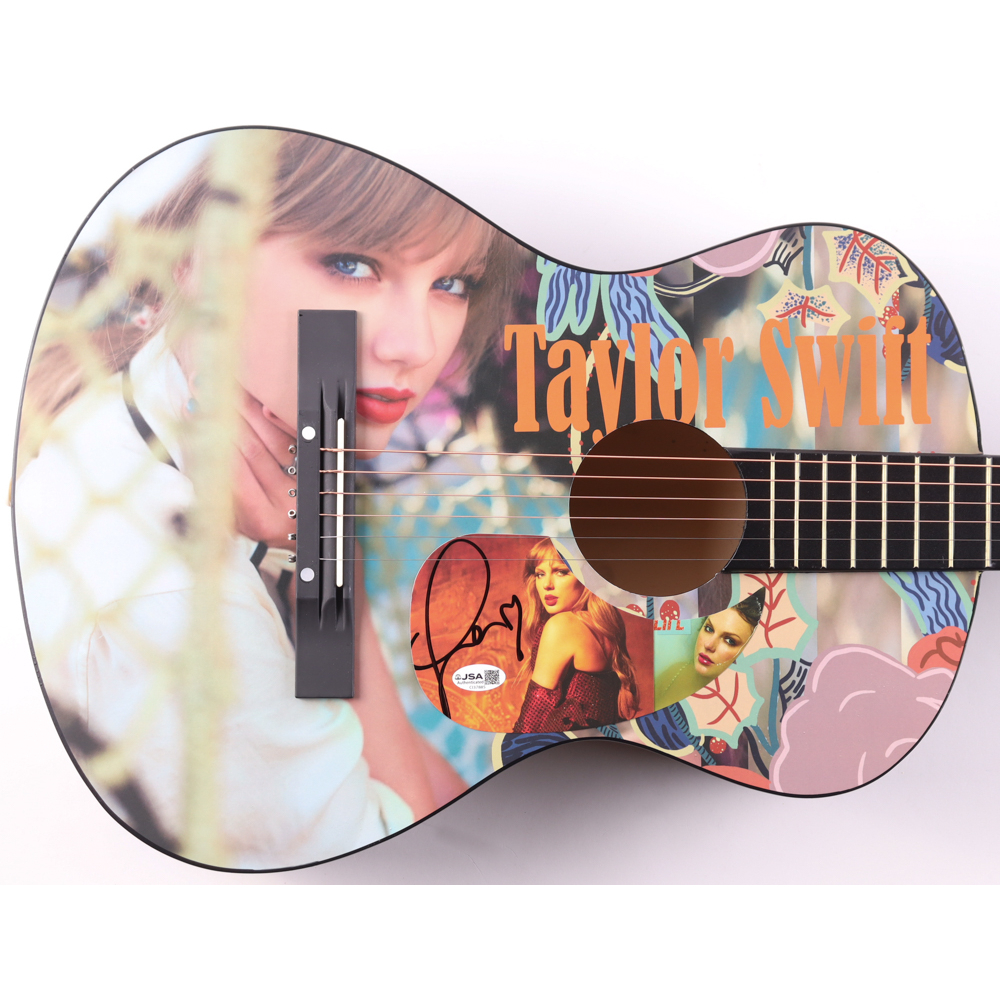 Taylor Swift Guitar with Signed Custom Insert Pickguard (JSA) at PristineAuction.com