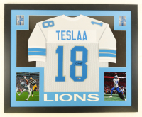 Isaac Teslaa Signed Custom Framed Jersey Display (Beckett) at PristineAuction.com