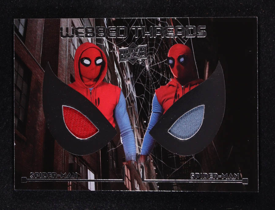 Spider-Man 2017 Upper Deck Spider-Man Homecoming Webbed Threads Dual Memorabilia #WTD9 at PristineAuction.com Spider-Man 2017 Upper Deck Spider-Man Homecoming Webbed Threads Dual Memorabilia #WTD9 at PristineAuction.com
