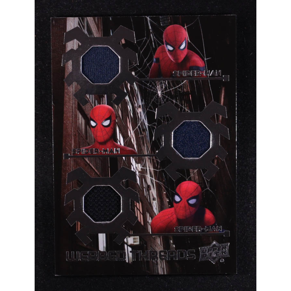 Spider-Man 2017 Upper Deck Spider-Man Homecoming Webbed Threads Triple Memorabilia #WTT4 at PristineAuction.com