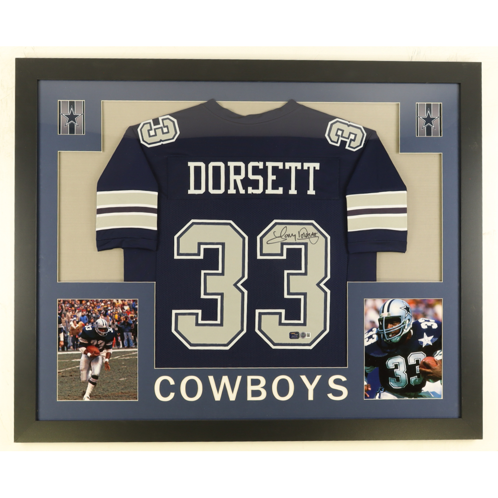 Tony Dorsett Signed Custom Framed Jersey Display (Beckett & Prova) at PristineAuction.com