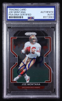 Joe Montana Signed 2021 Panini Prizm #60 (PSA) at PristineAuction.com