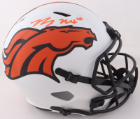 Bo Nix Signed Broncos Full-Size Lunar Eclipse Alternate Speed Helmet (Beckett) at PristineAuction.com