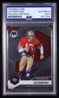 Joe Montana Signed 2021 Panini Mosaic #292 MVP (PSA) at PristineAuction.com