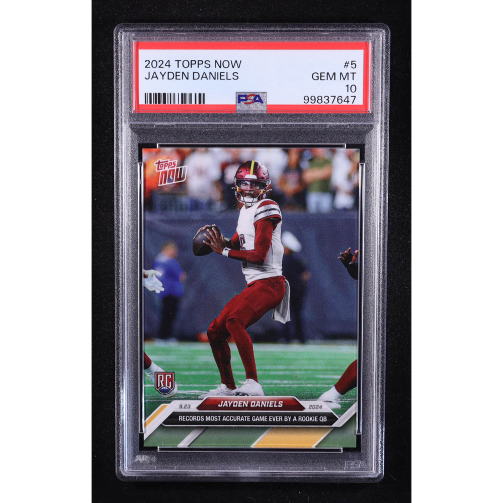 Jayden Daniels 2024 Topps Now #5 RC (PSA 10) at PristineAuction.com