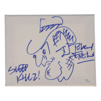Robert Englund Signed "A Nightmare on Elm Street" Freddy Sketch on Wrapped Canvas Inscribed "Sleep Killz!" (JSA) at PristineAuction.com