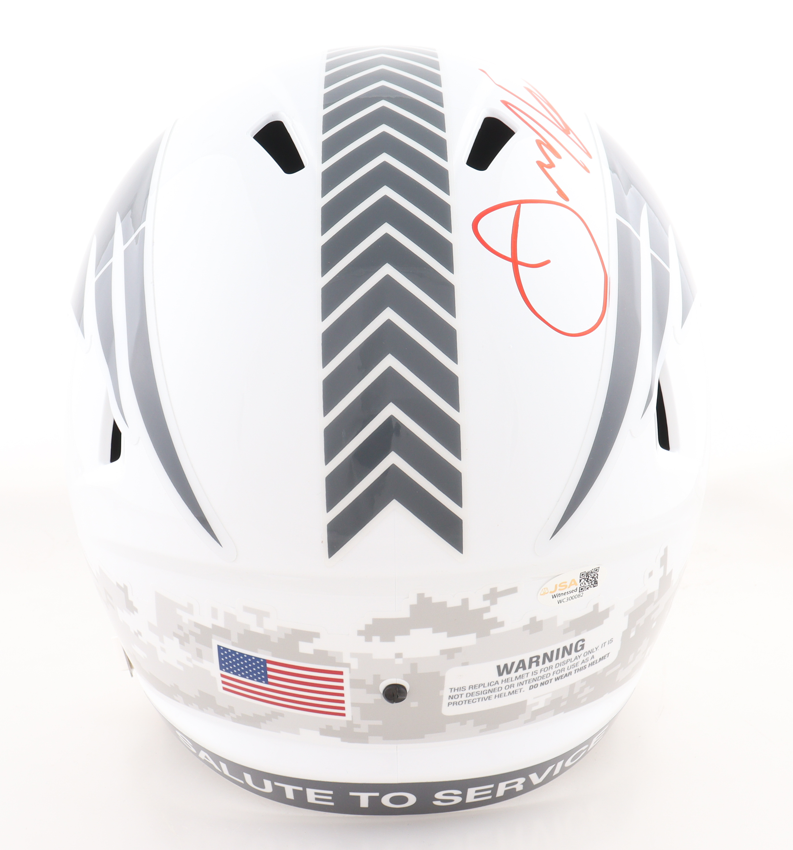 Julian Edelman Signed Patriots Full-Size Salute to Service Alternate ...