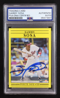 Sammy Sosa Signed 1991 Fleer #136 (PSA) at PristineAuction.com