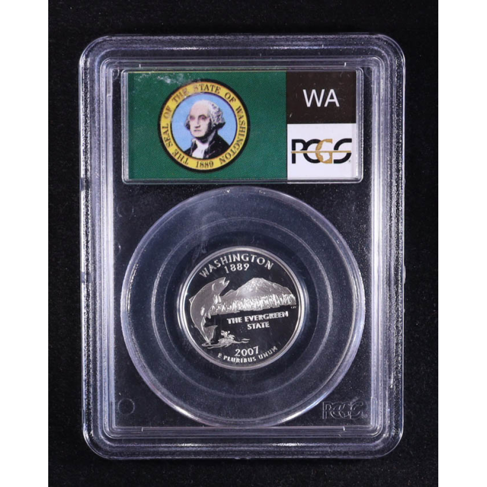 2007-S U.S. State Quarter Series, Washington 90% Silver Deep Cameo Proof (PCGS PR69DCAM) at PristineAuction.com