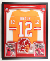 Tom Brady Signed Bucaneers Custom Framed Nike Jersey with LED Display & (2) Photos (Fanatics) at PristineAuction.com