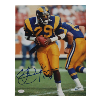 Eric Dickerson Signed Rams 11x14 Photo Inscribed "HOF 99" (JSA) at PristineAuction.com