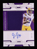Justin Jefferson 2022 Panini National Treasures Collegiate Silhouettes Signatures #12 #01/99 at PristineAuction.com