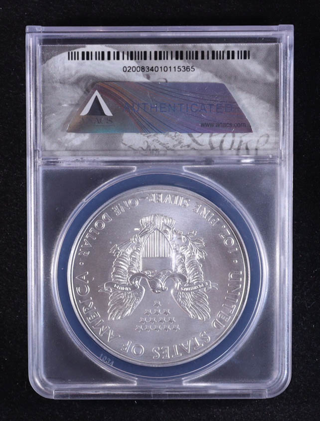 2020-(W) American Silver $1 Dollar Eagle, 2-Coin Key Date Set - Struck at West Point Mint (ANACS MS70) at PristineAuction.com 2020-(W) American Silver $1 Dollar Eagle, 2-Coin Key Date Set - Struck at West Point Mint (ANACS MS70) at PristineAuction.com