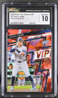 Aaron Judge 2025 Panini The National VIP Red Cracked Ice #43 #19/99 (CGC 10) at PristineAuction.com