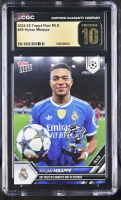 Kylian Mbappe 2025-26 Topps Now MLS #59 (CGC 10 | Pristine Black Label) at PristineAuction.com