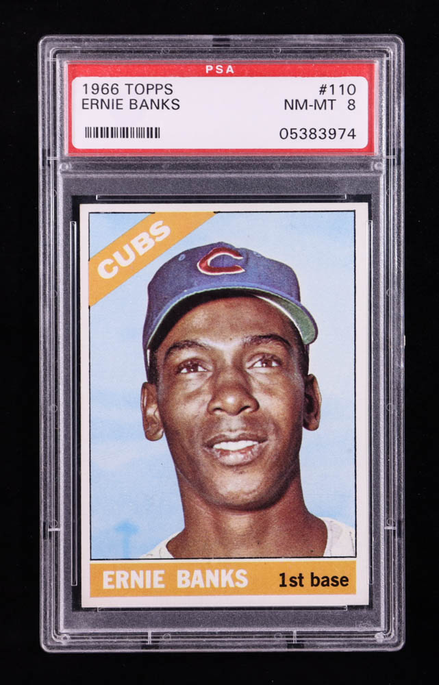 Ernie Banks 1966 Topps #110 (PSA 8)