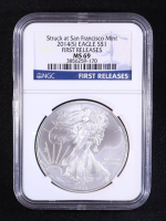 2014-(S) American Silver $1 Dollar Eagle, First Releases - Struck at San Francisco (NGC MS69) at PristineAuction.com