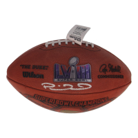 Patrick Mahomes Signed Super Bowl LVIII Logo NFL Football (Beckett) at PristineAuction.com