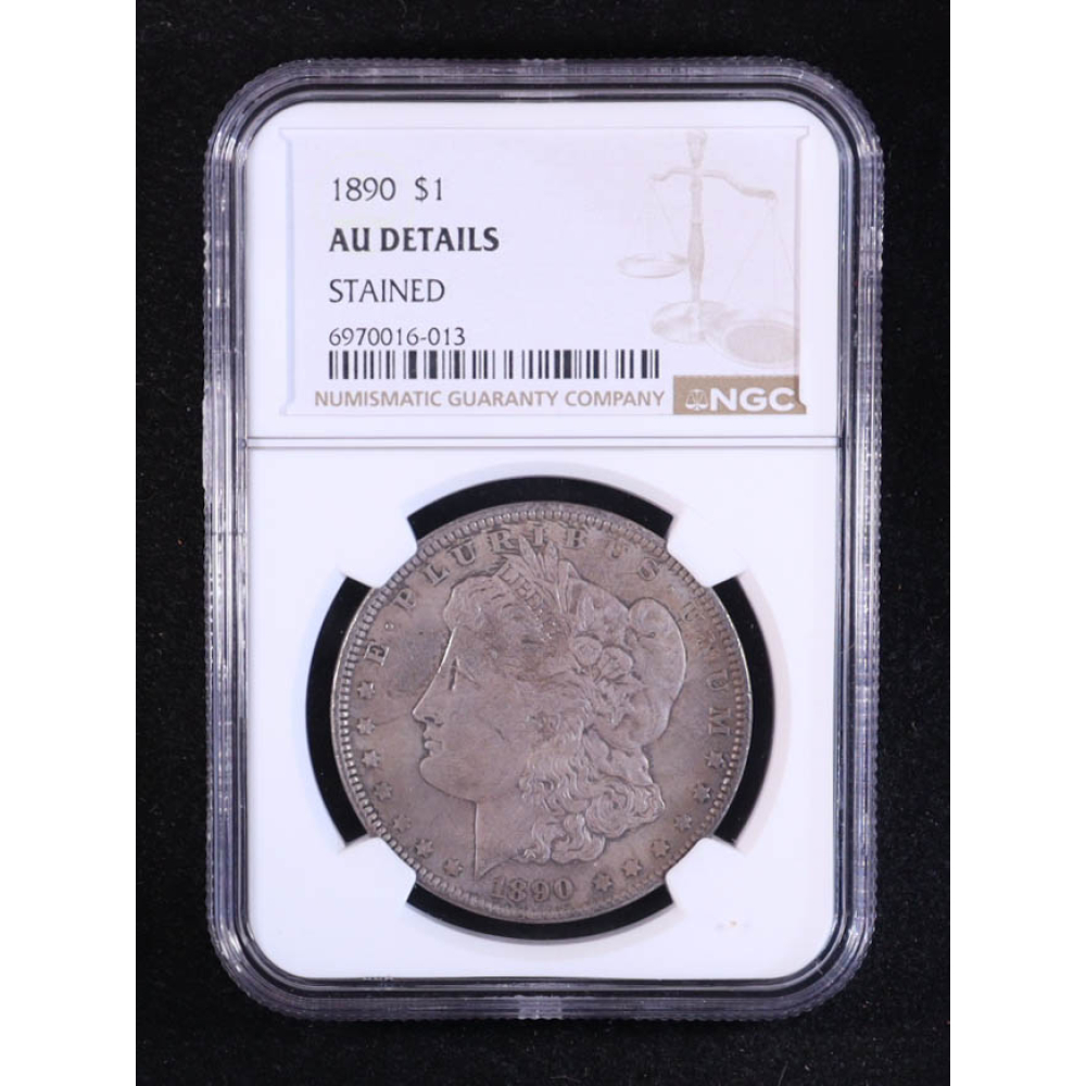 1890 Morgan Silver $1 Dollar (NGC AU Details) at PristineAuction.com